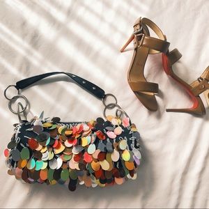 sequin detailed purse